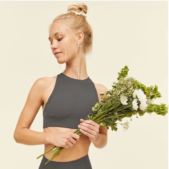 girlfriend collective Other - GIRLFRIEND COLLECTIVE Topanga High Neck Bra, Moon